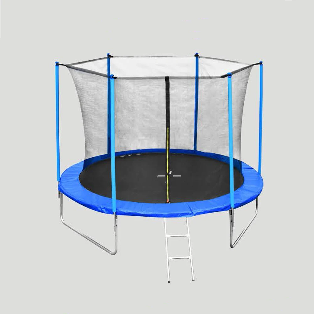 FUMJUMP 244cm 8ft inner net round blue  used trampoline