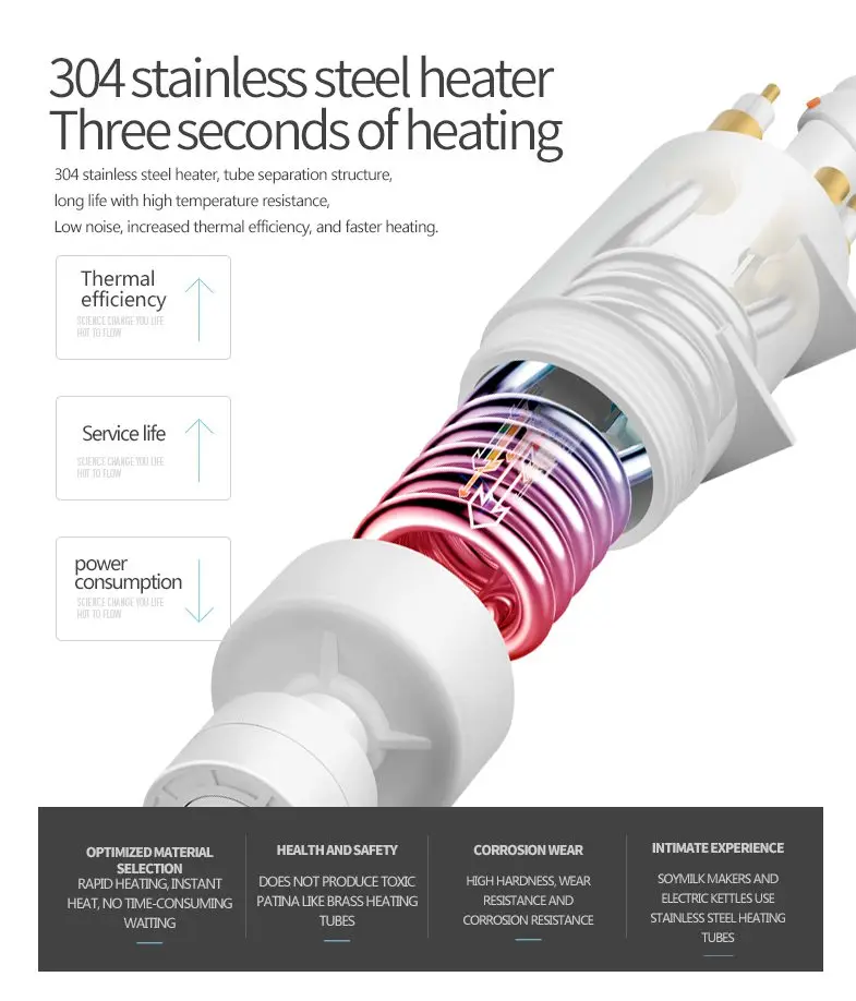 
12v dc water heater heating element for bathroom 