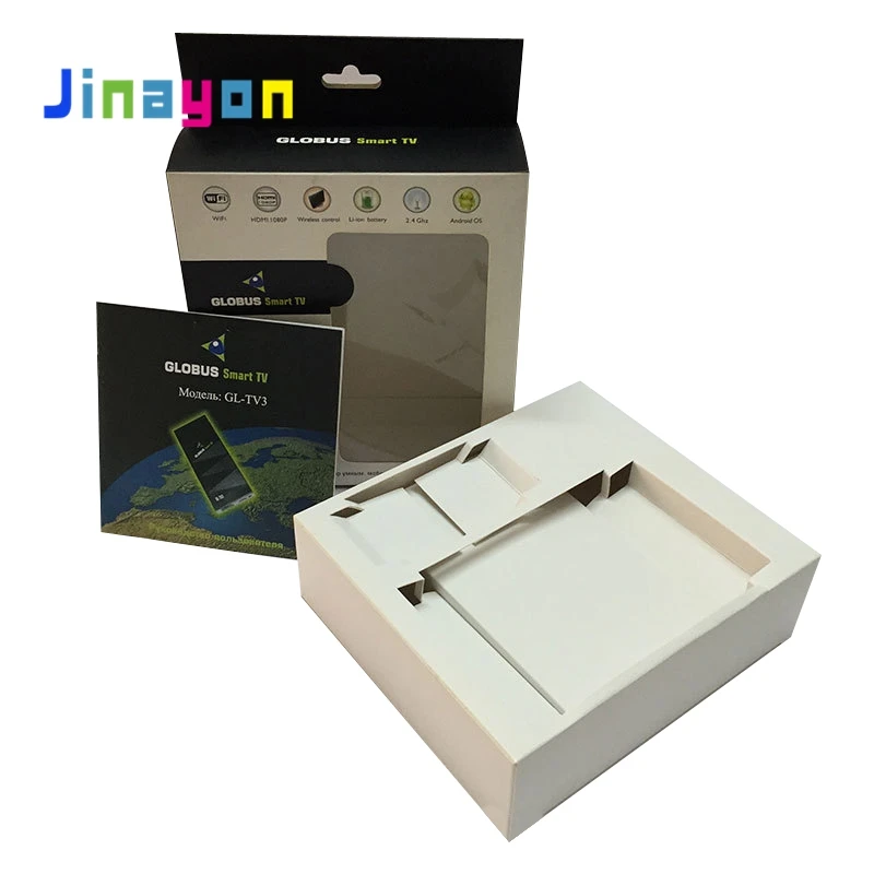 Jinayon Custom Headphone Electronic Device Packaging Box Computer Mobile Phone Accessories Packaging Box with PVC Window
