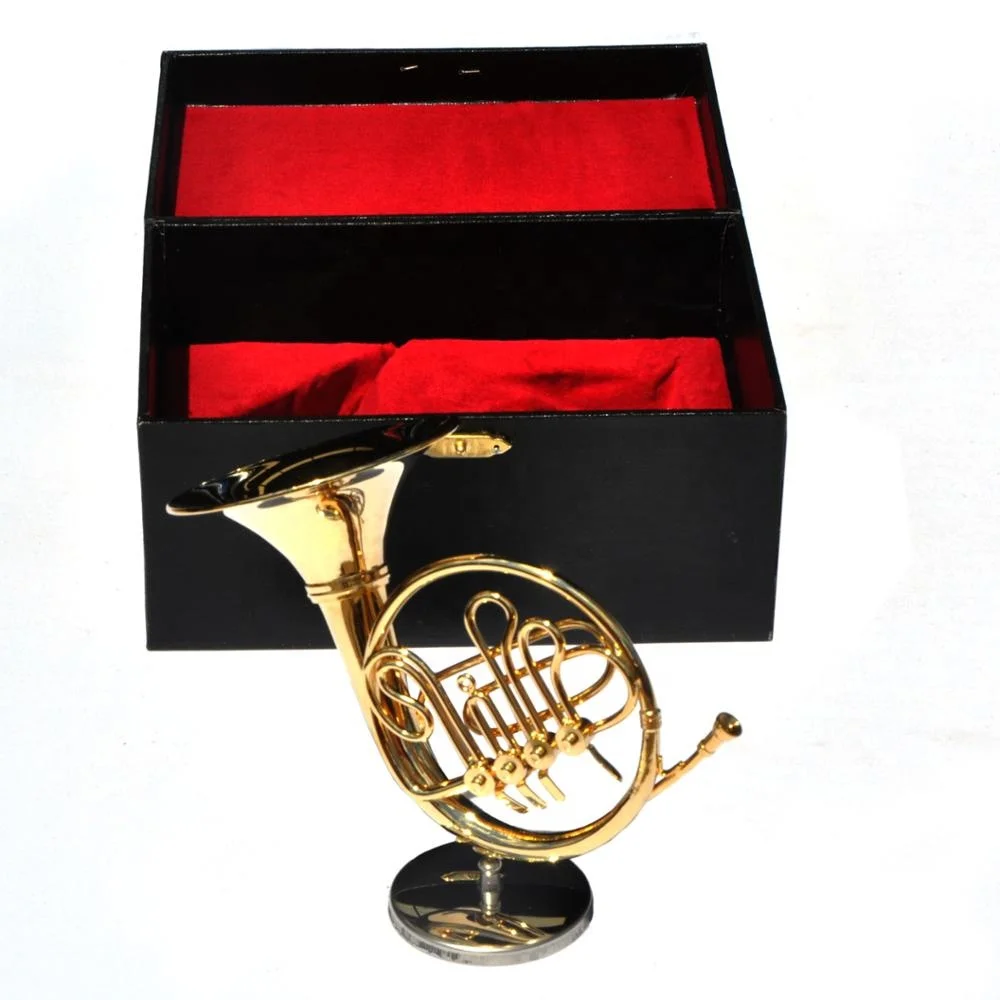 mini french horn model craft birthday gift
