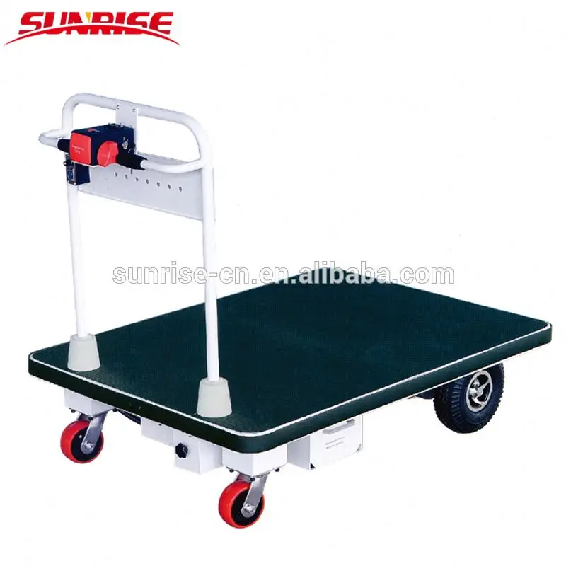 High Efficient Portable 400kg Load Capacity Hand Trolley Electric Hand Cart Truck for Warehouse Use