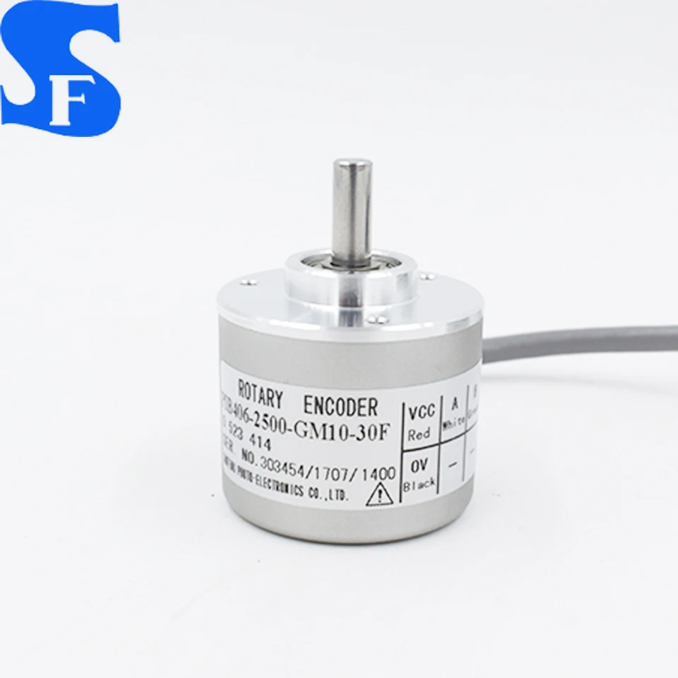 6mm shaft 2500ppr high resolution solid shaft optical incremental rotary encoder