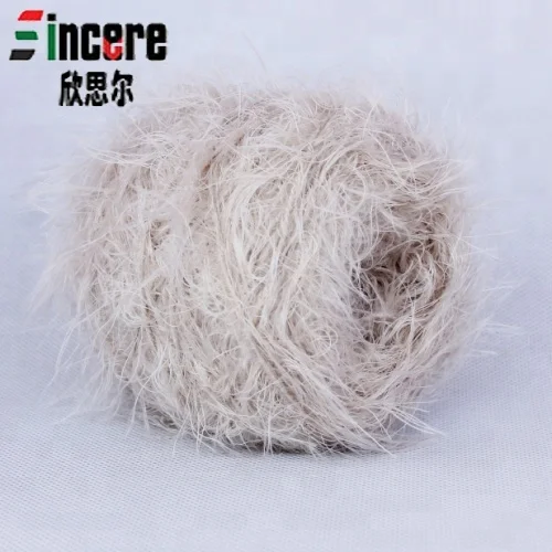 
Factory Price 1/4NM feather yarn 100%nylon yarn knitting yarn for customs 