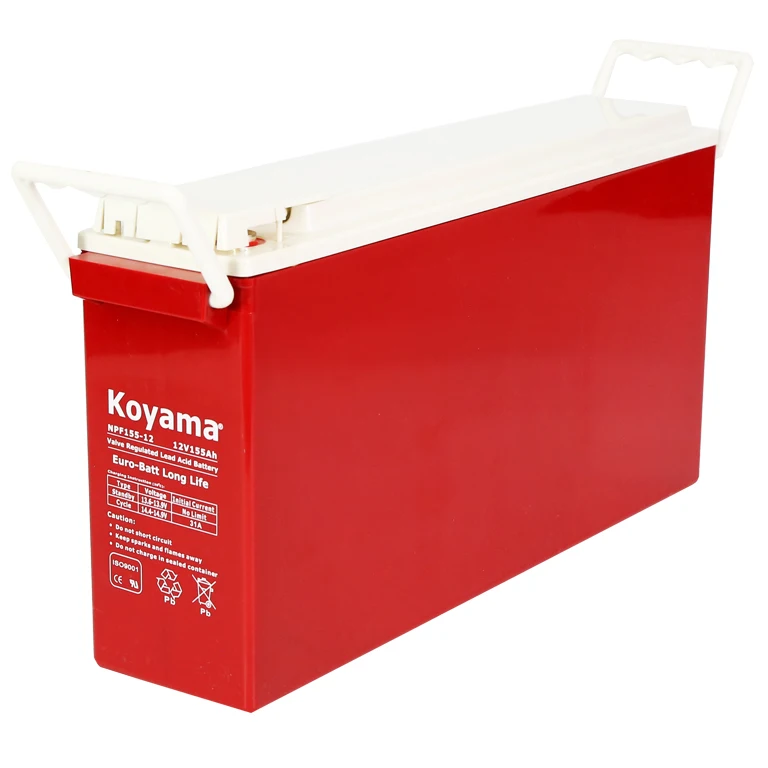 Front Terminal Agm Battery 12V Lead Acid 155Ah Type
