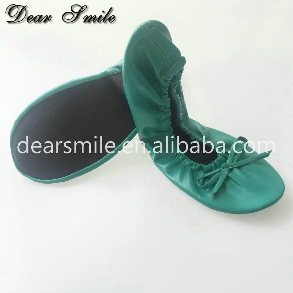 Fashion colorful women fold up shoes with purse for wedding guests