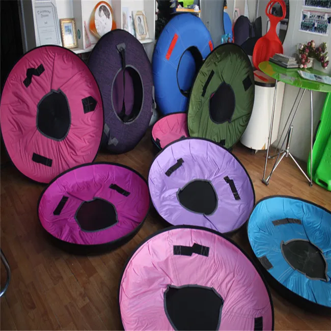 
Custom round towable pvc inflatable snow tube winter sports, inflatable snow sled 