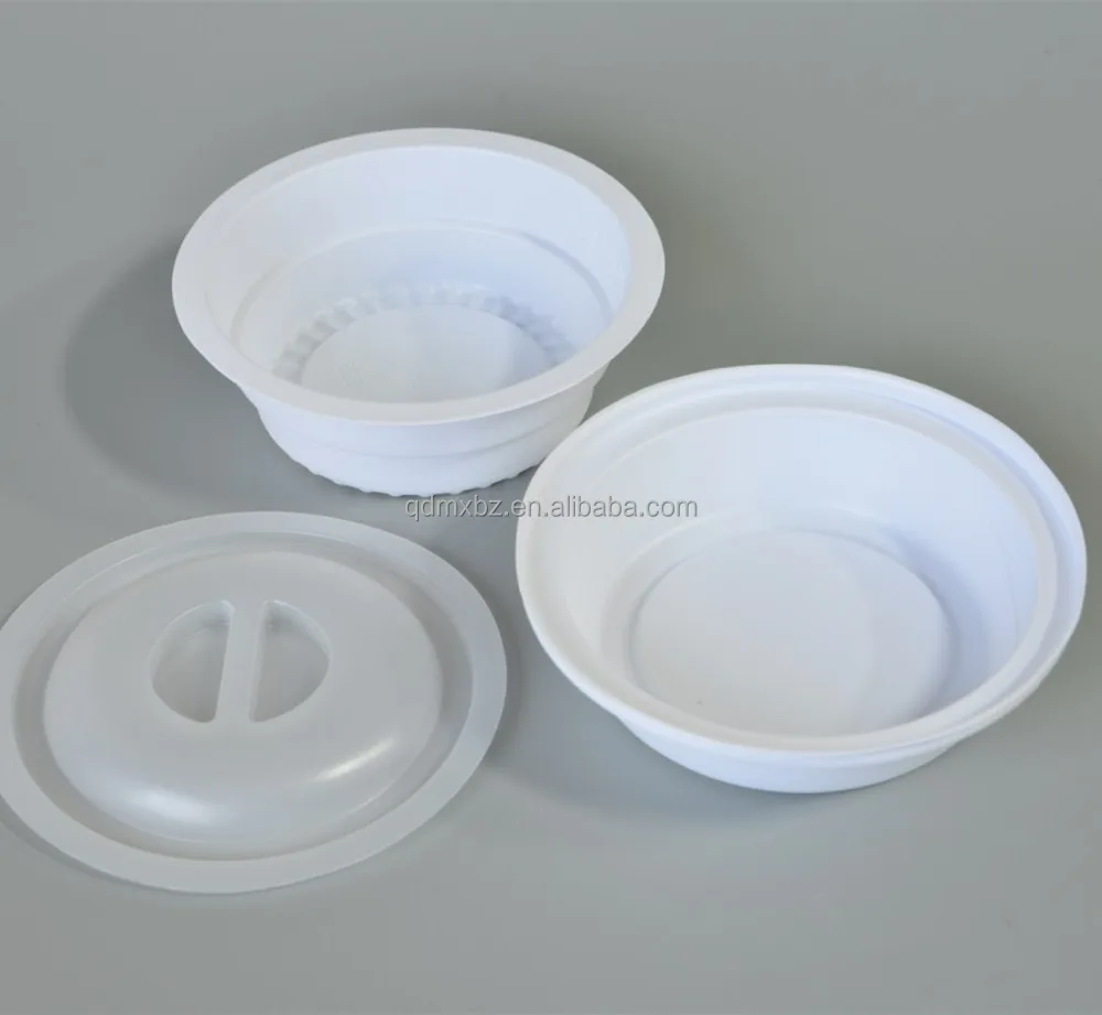 2021 Manufacture Round CPET /PP Disposable Blister Plastic Sushi Tray for Soup Bento Container with  Lid
