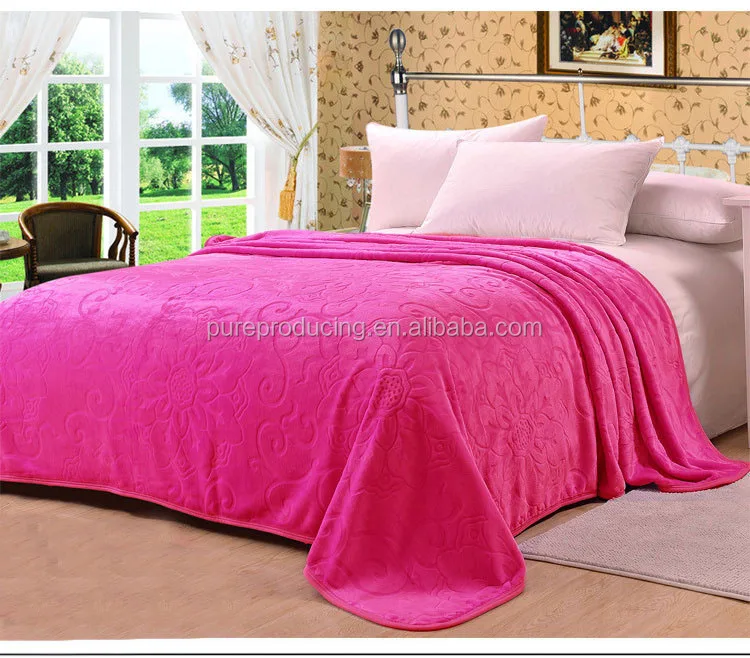 Whole sale super soft flannel fleece blanket
