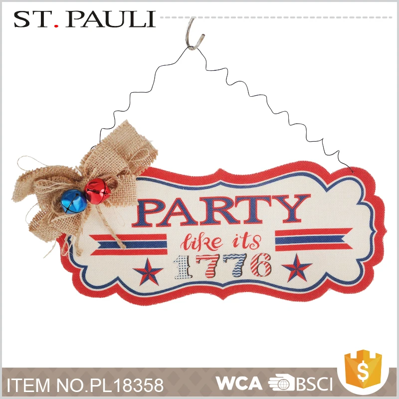 
felt souvenir gift wall sign decor popular china imported home decoration of july 4th 