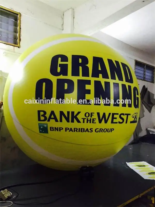 Caixin Custom Design inflatable round helium balloon  / inflatable giant tennis balloon
