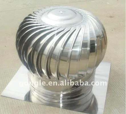 Automatically Wind fan Stainless Steel non-power  roof  mounted fan
