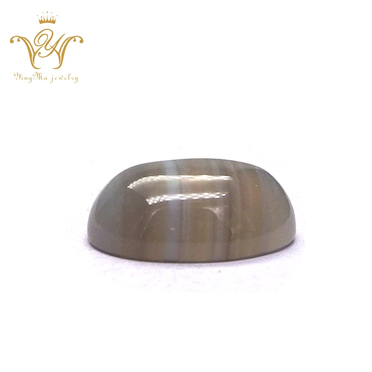 High quality natural gemstone 13x18 mm Banded Agate oval cabochon