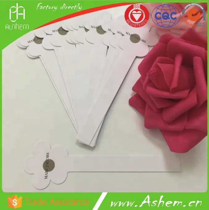 
high quality cheap perfume tester paper with LOGO printing, DL408 