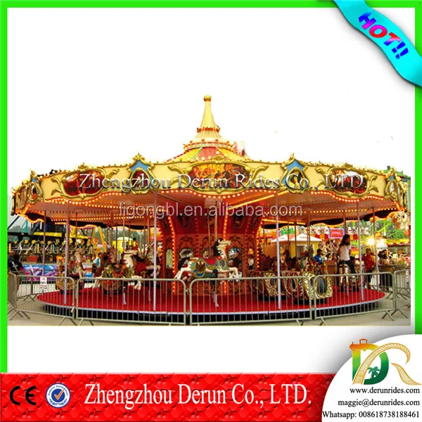 
Video Available!!! carousel hores merry go round kids outdoor entertainment equipment 