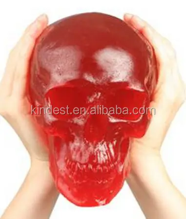 giant gummy candy skull for halloween party