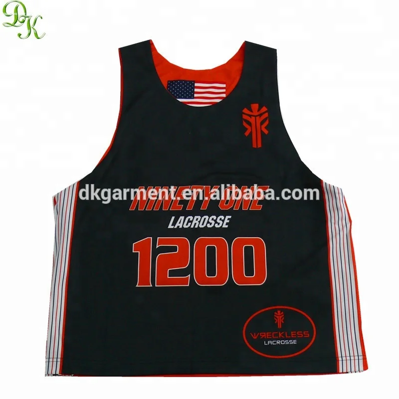 
reversible lacrosse jersey customized sublimation printing design 