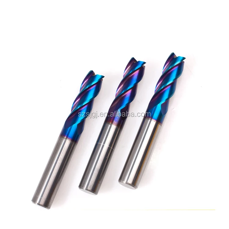 High Hardness End Mill for Steel Cast/4 Flute Types of Milling Cutter/Carbide Endmill