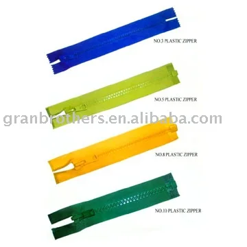 plastic zipper