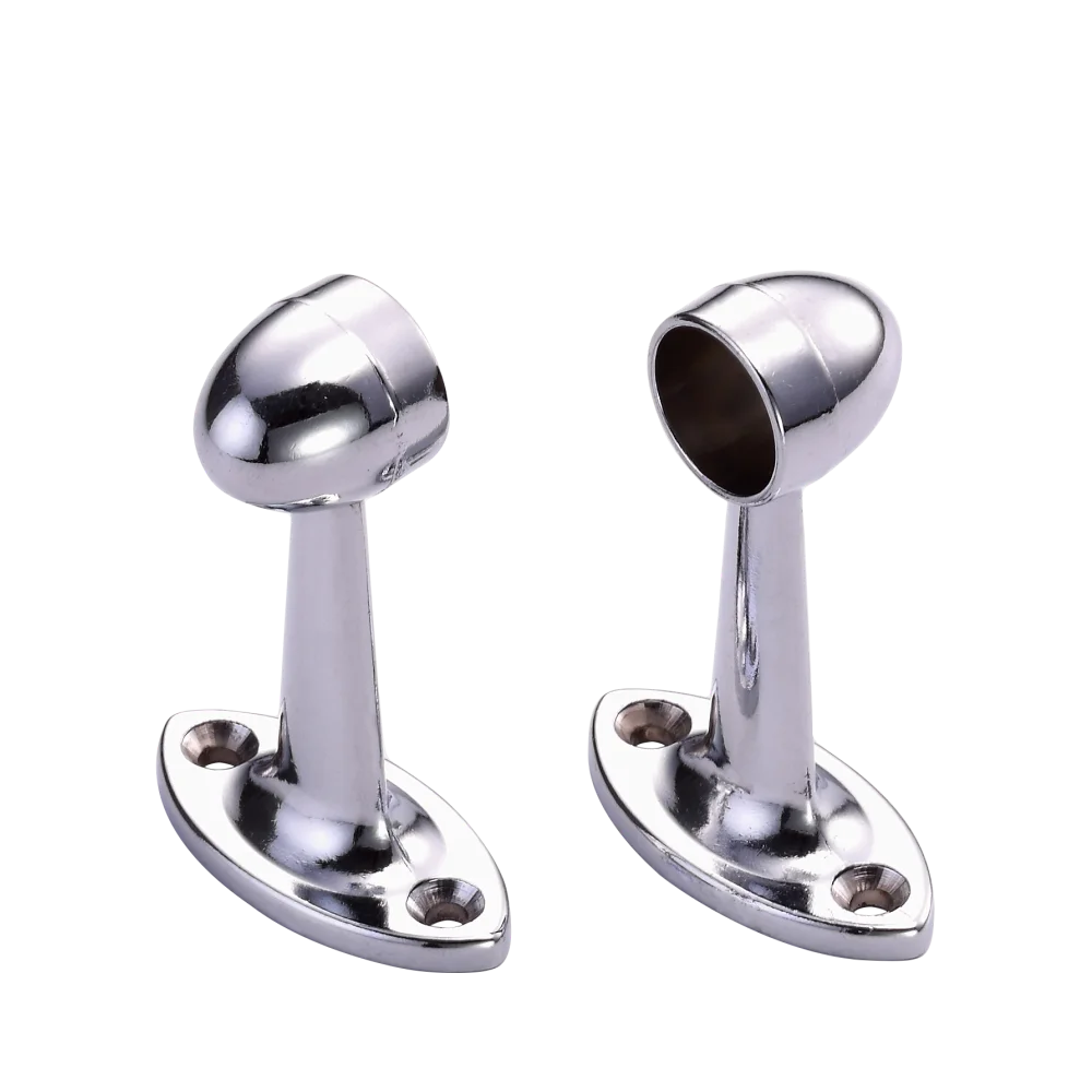 Heavy Duty Chrome Towel Closet Rod Holder