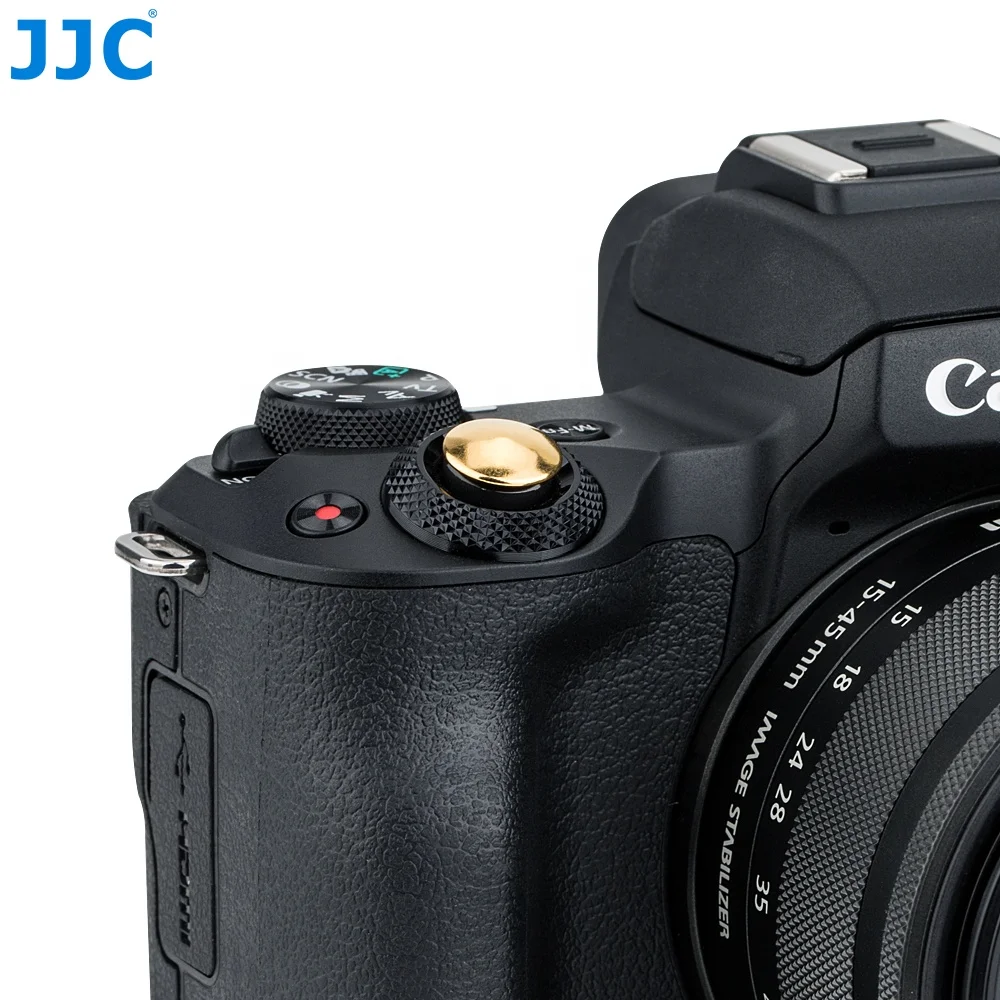 JJC 3M Adhesive Stickers Soft Shutter Release Button for Panasonic DC-G100 G110, Fuji XT1 XT100 X70 etc