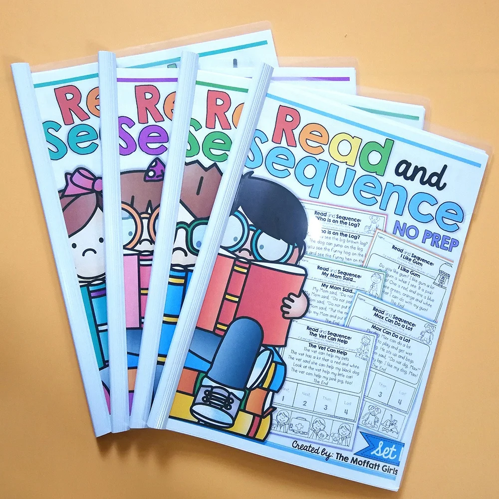 Kids Games English Phonics Sight Words Read and Sequence Preschool Reading Comprehension Workbook Exercise Book Baby Toys