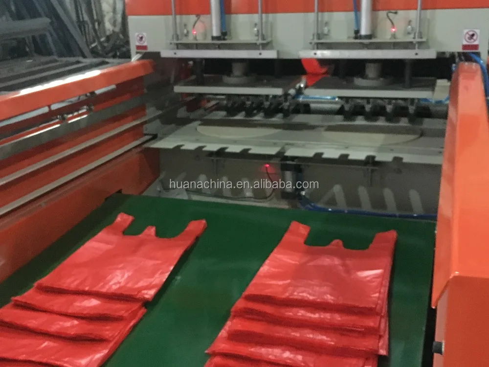 Automatic Plastic Carry Bag Making Machine Shopping Bag Making Machine