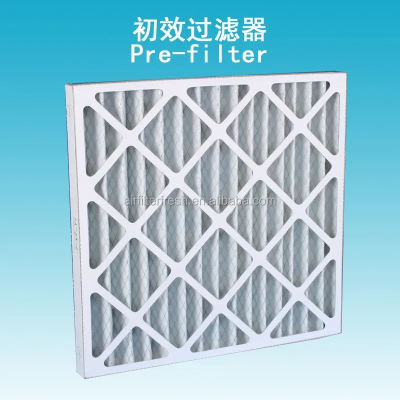 G3/G4/F5 качество предварительно фильтр алюминиевая рама складные планка воздушный фильтр