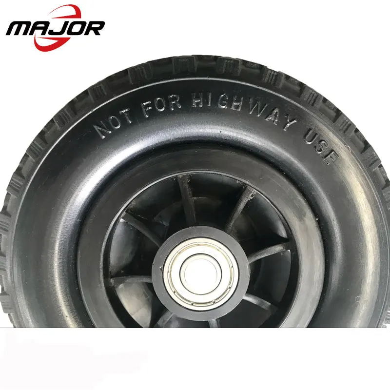 Manufacturers sell 6 inch polyurethane wheel, snack car / wheelchair / site pusher PU foam wheel.