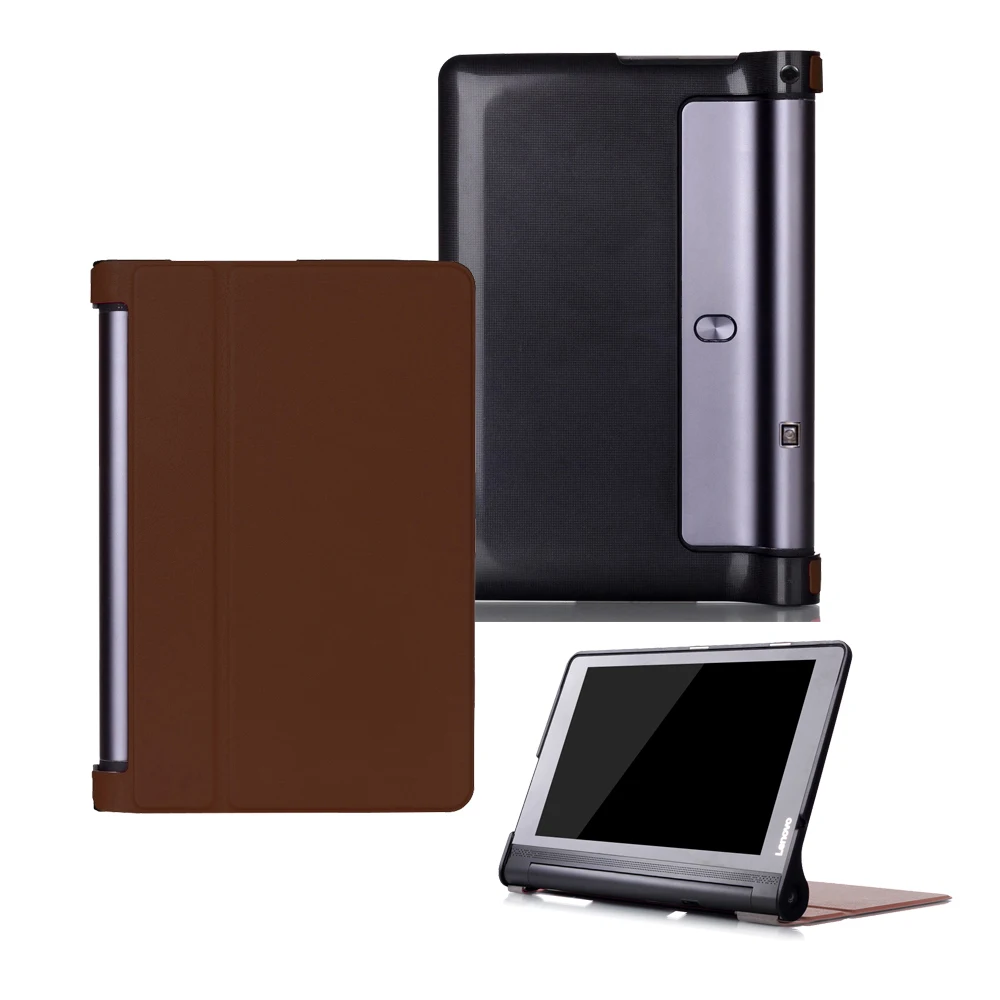 leather cover case for Lenovo Yoga Tab 3 Plus 10 YT-X703F Tablet Cover 10.1 inch Solid Stand Flip Folio