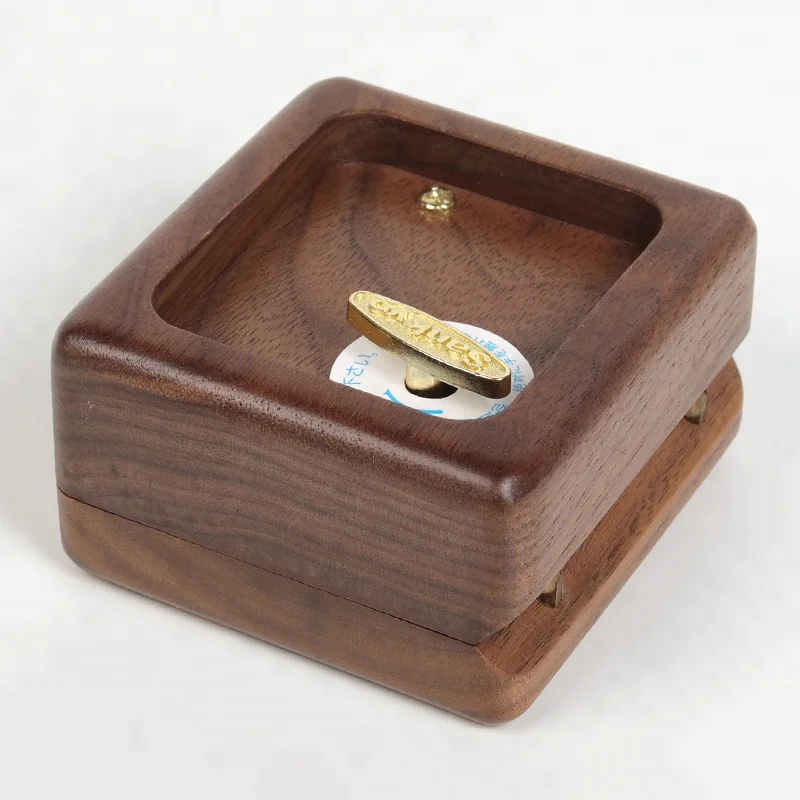 Hot sale mini wood little gift Beauty and the Beast music box