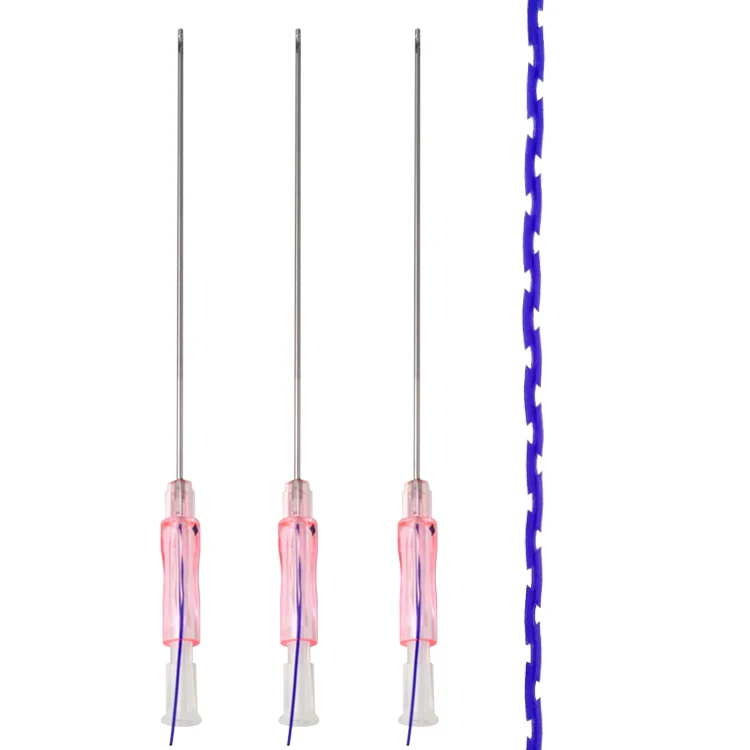 SUPERLIFT Face lifting PDO thread Cog 4D 6D Molding Cog blunt needle