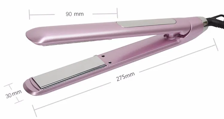 Professional salon hair striaghtener floating ceramic coating flat iron