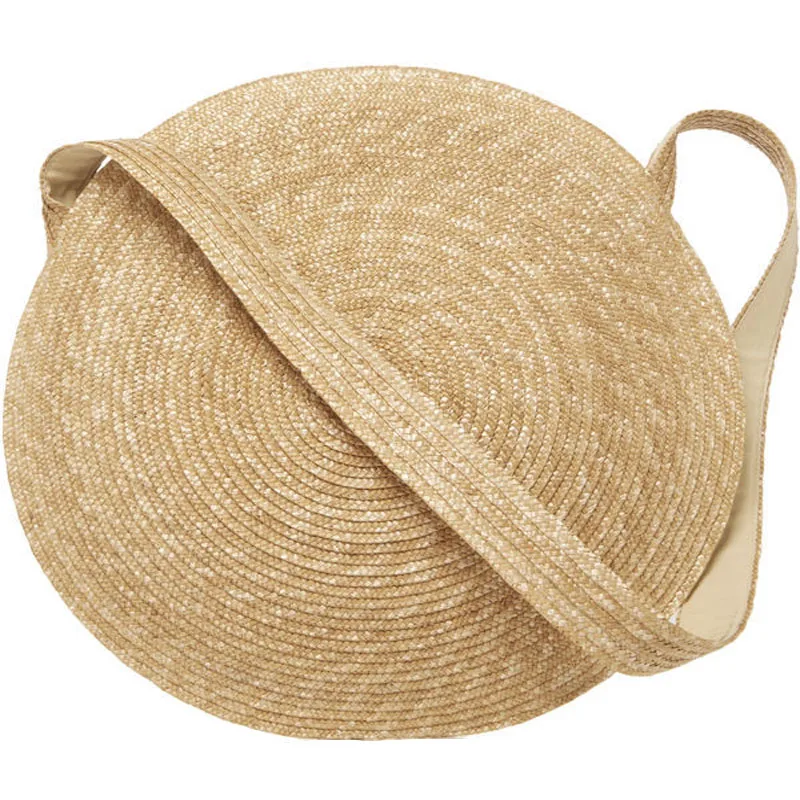 
Circular New Fashion female beach bag Handmade Straw Bag 
