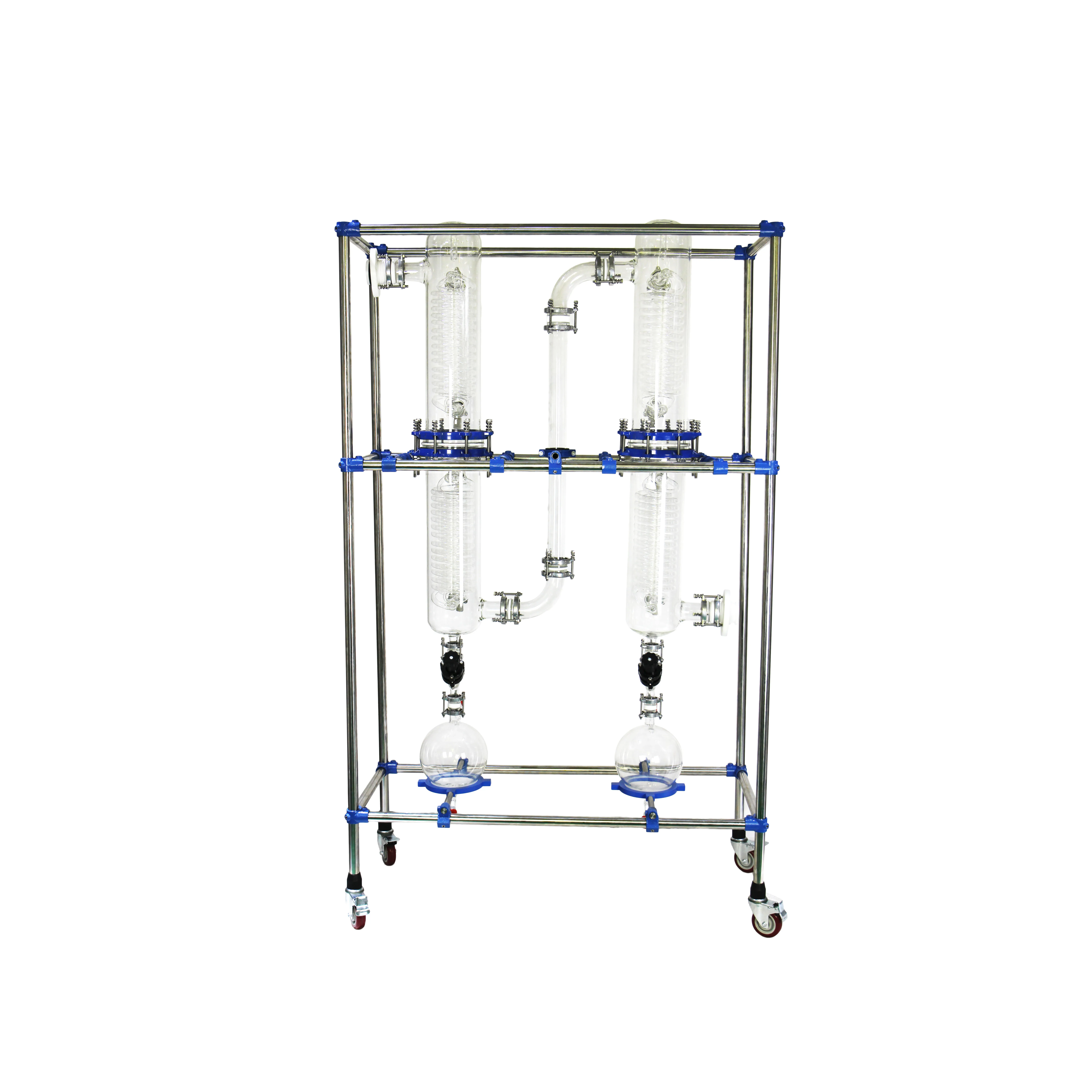 pilot plant customized jacketed glass reactor 10l ~ 200 liter