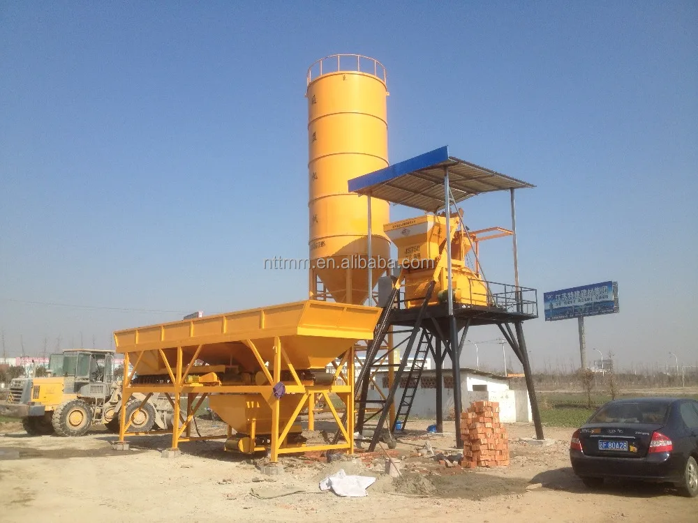 Hot selling HZS 35 mobile concrete mixing plant mixer concrete plant mobile concrete batching plant for sale