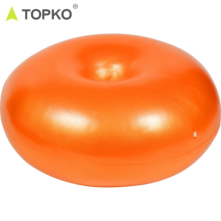 TOPKO Brand new 2019 top selling premium quality low price inflatable anti burst PVC donuts yoga gym ball