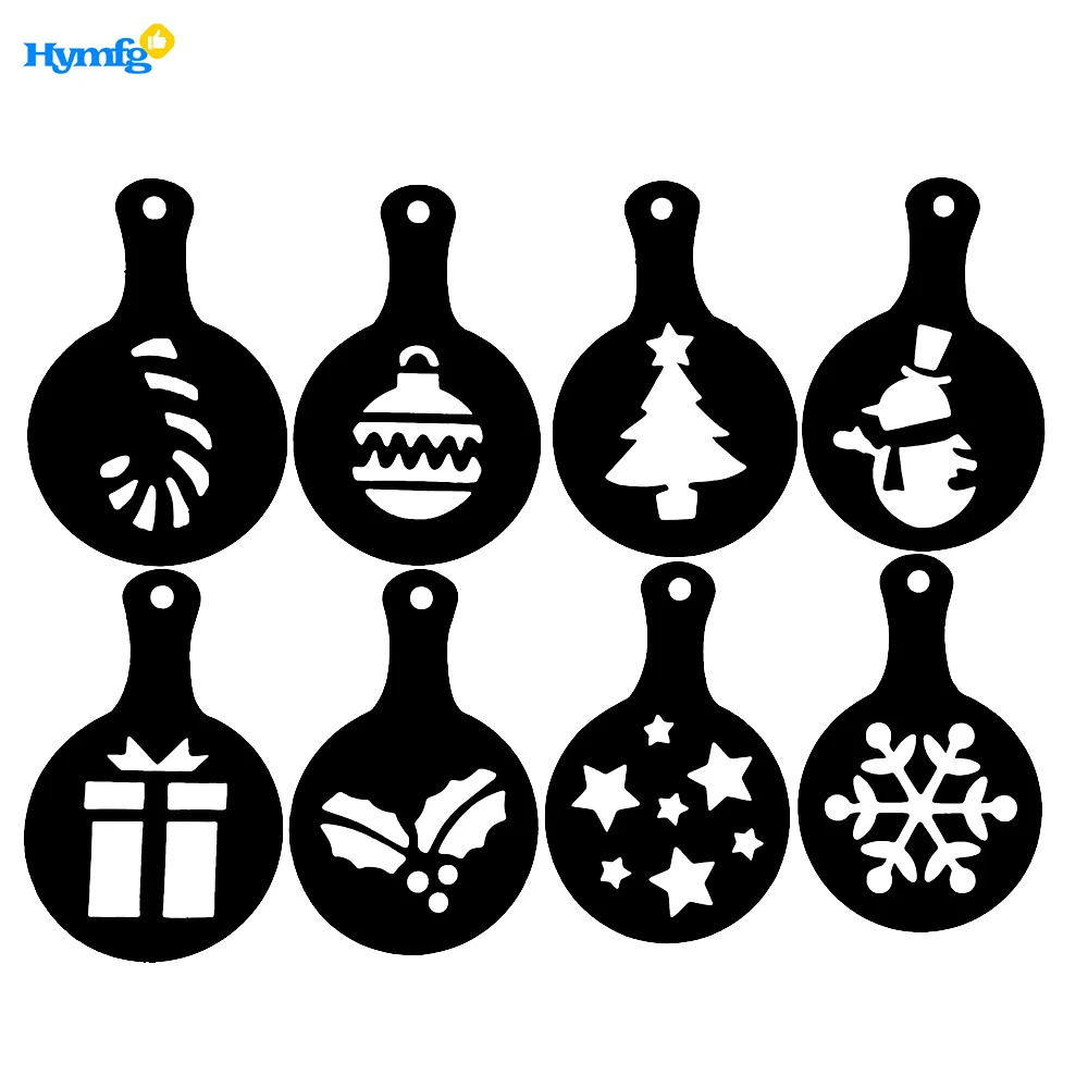 Дешевые рождественские кофе шаблон и капучино трафареты