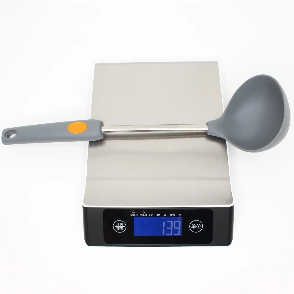 Food Grade Eco-friendly Hot Sales New Design Silicone and TPR Handle Kitchen Utensils Set/6