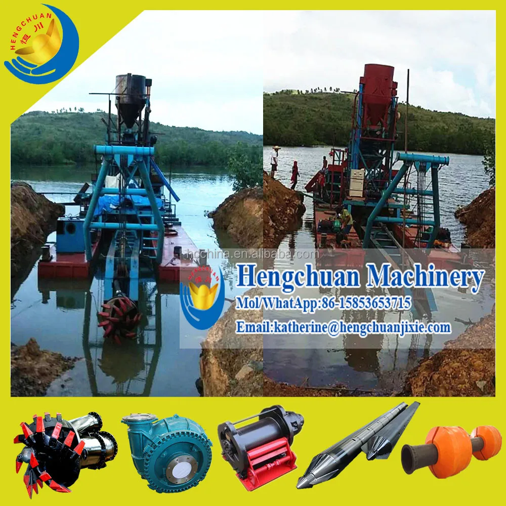 High Efficient China Cutter Head Diamond Mining Dredge for Sale