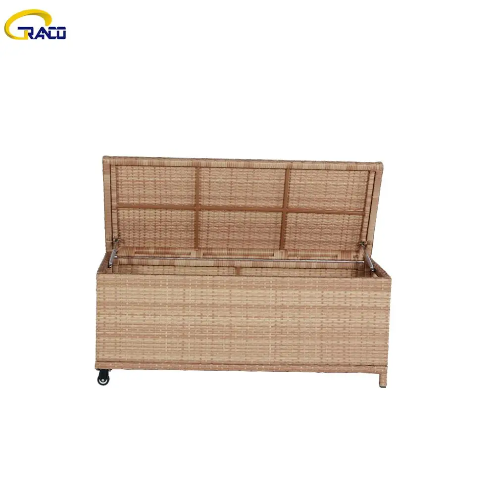 
Wicker storage chest outdoor cushion boxes outdoorwicker storage boxes rattan garden furniture cushion box 