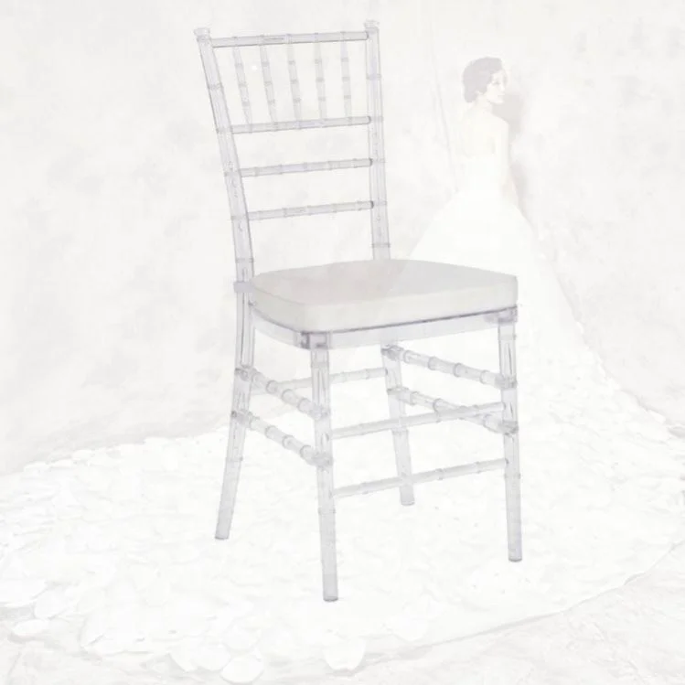 China high quality transparent acrylic used resin chiavari chairs for wedding