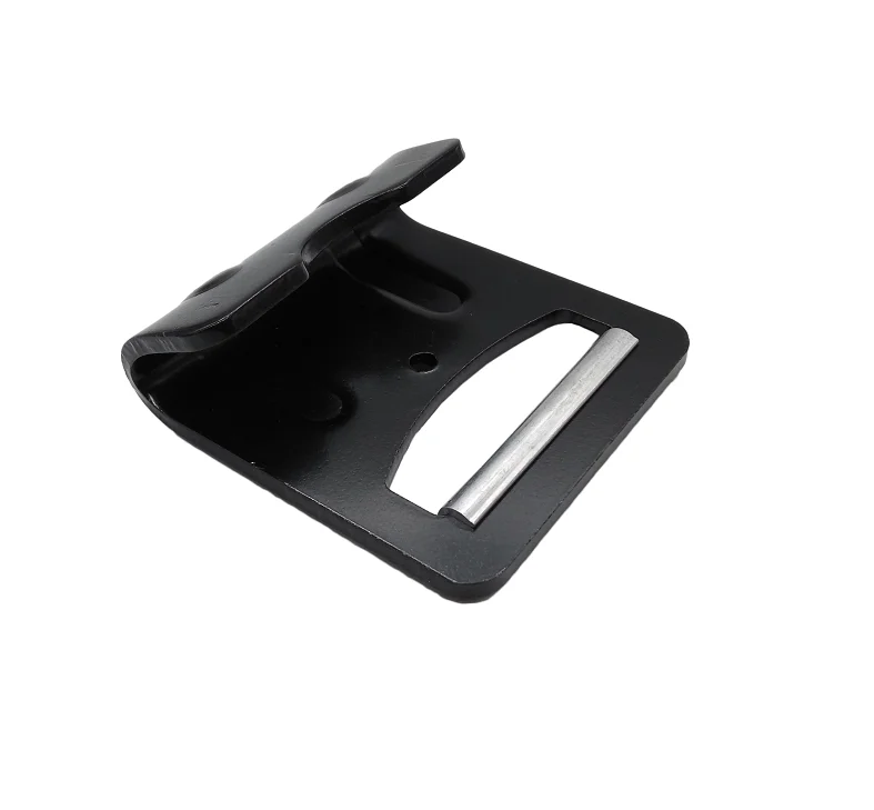 Safety hardware rigging cargo lashing black powder ratchet tie down fitting metal flat J hook with aluminum keeper