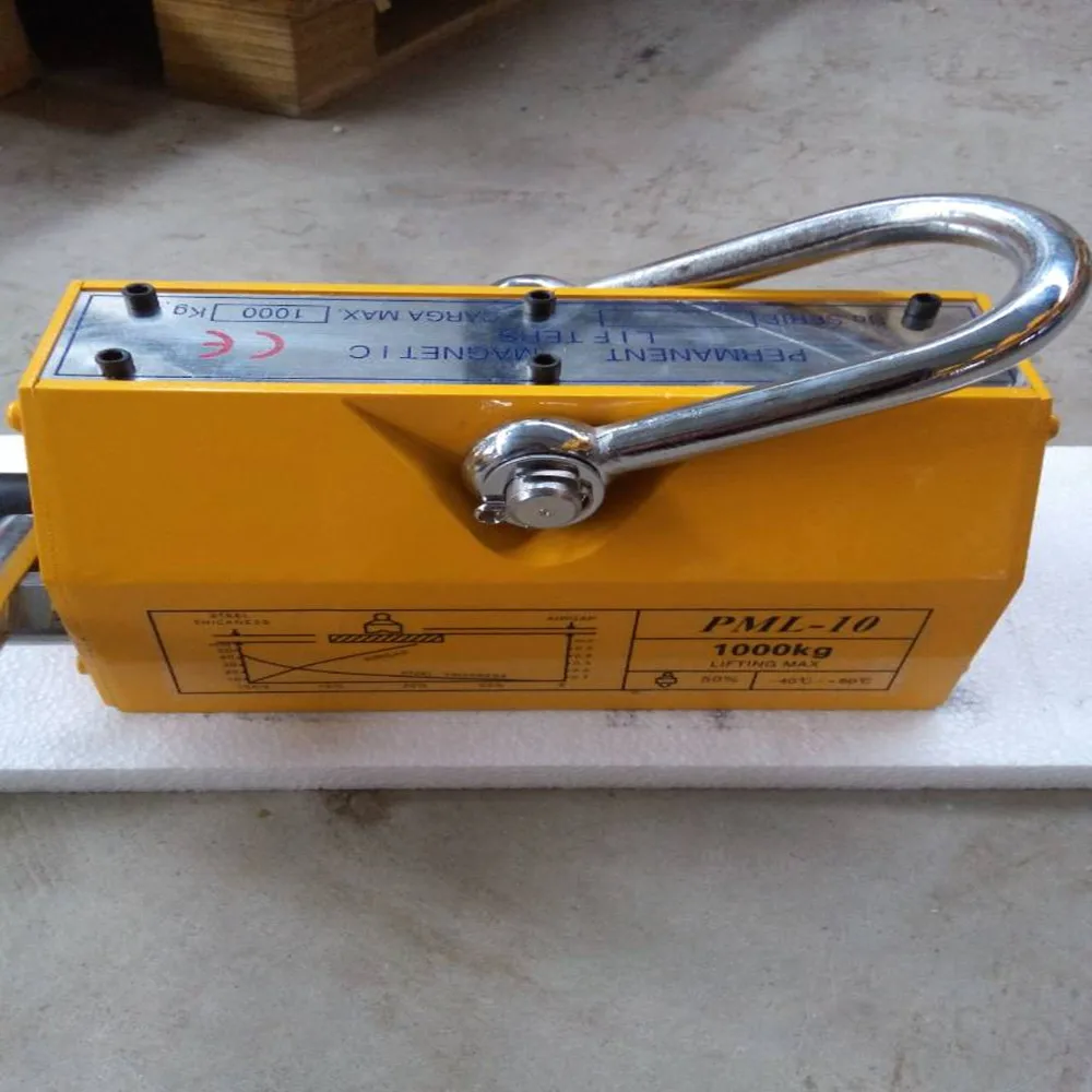 2018 hot sales 1 ton manual permanent magnet lifter crane