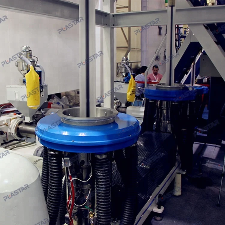 Double Head ABA Polyethylene Plastic Film Blowing Machine