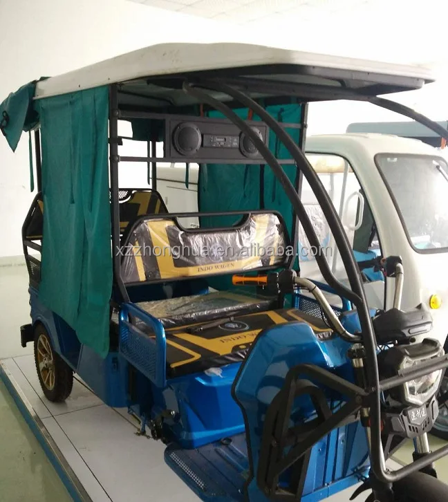 48V 800W S-014 Electric Passenger Rickshaw for indian market passenger tricycle