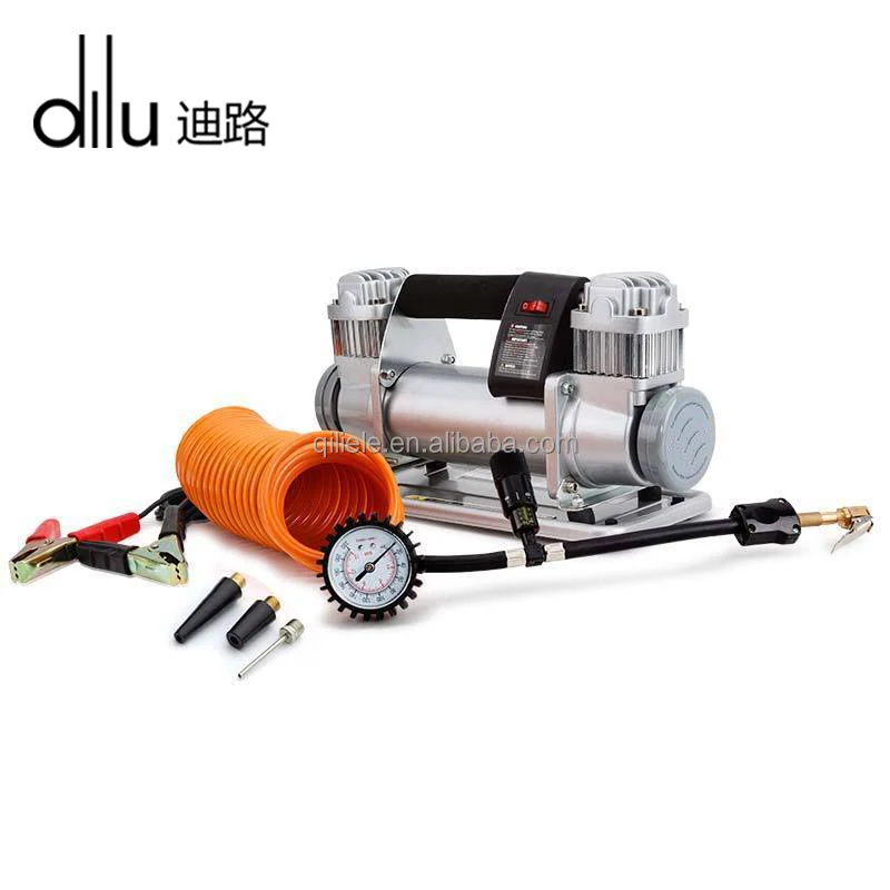 Portable Heavy Duty Tyre Inflator Gauge Car Air Compressor