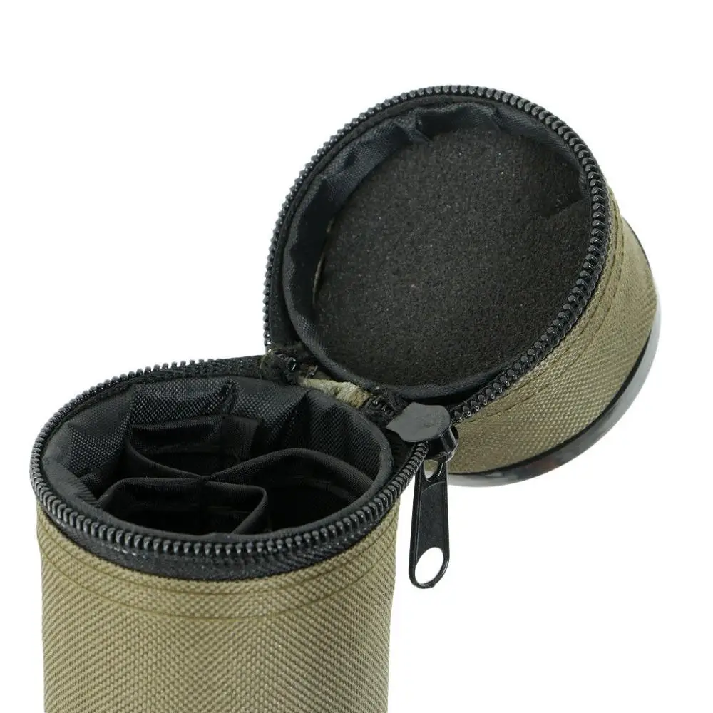 Fishing Fly Rod Tube Carry Case 4 Compartments Fly Rod Storage Bag with Adjustable Shoulder Strap