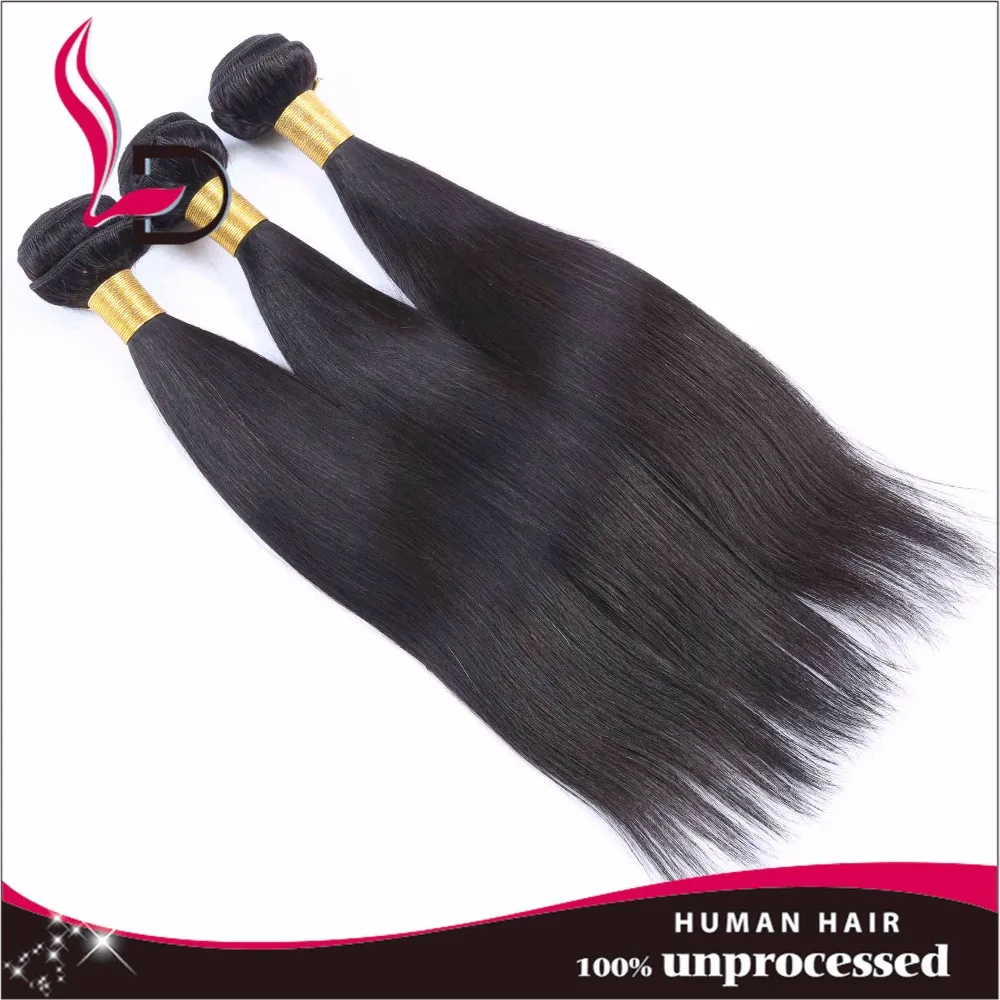Alibaba Stock 20 inch Natural Color Hair Weft  Straight Virgin Brazilian Human Hair Weaving