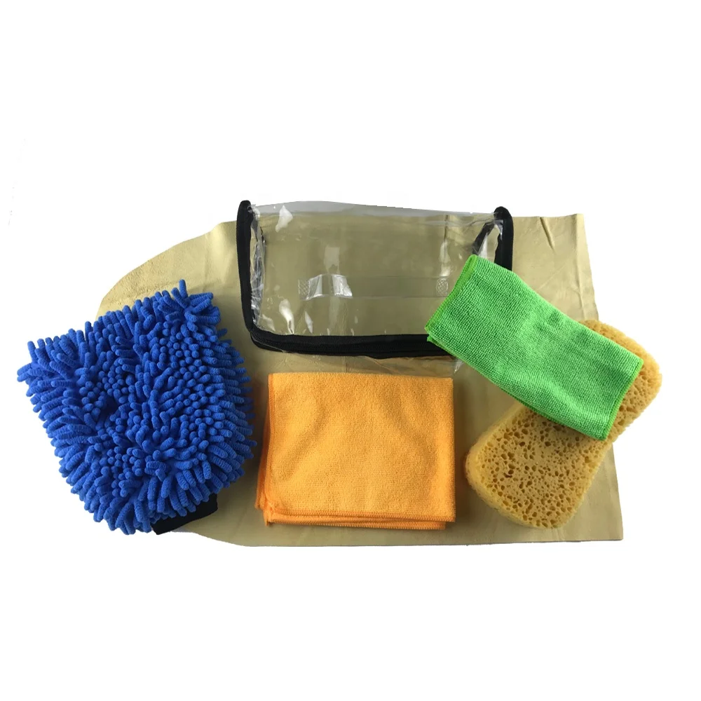 Household portable car washing and cleaning tool kit