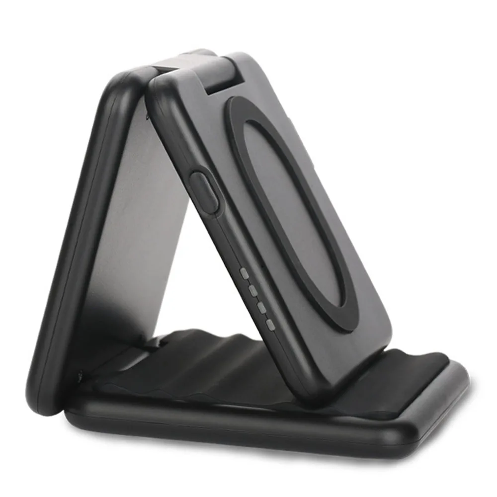 Беспроводная зарядка батареи складное зарядное устройство для быстрой беспроводной зарядки power bank 2 в 1 Беспроводное зарядное устройство power bank